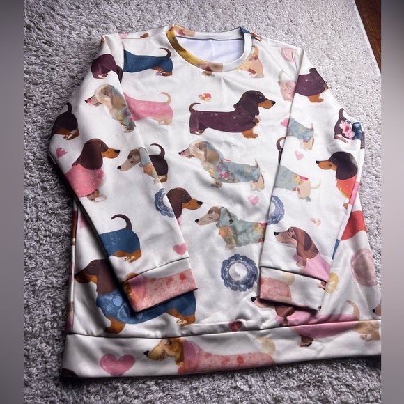 Tops - WOMES DACHSHUND PUPPIES TOP SIZE XL NIP